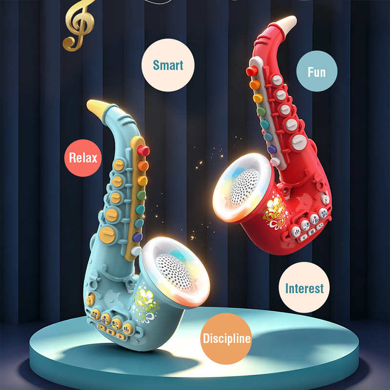 Musical Instrument Blow - Saxofone de brinquedo para crianças, instrumento