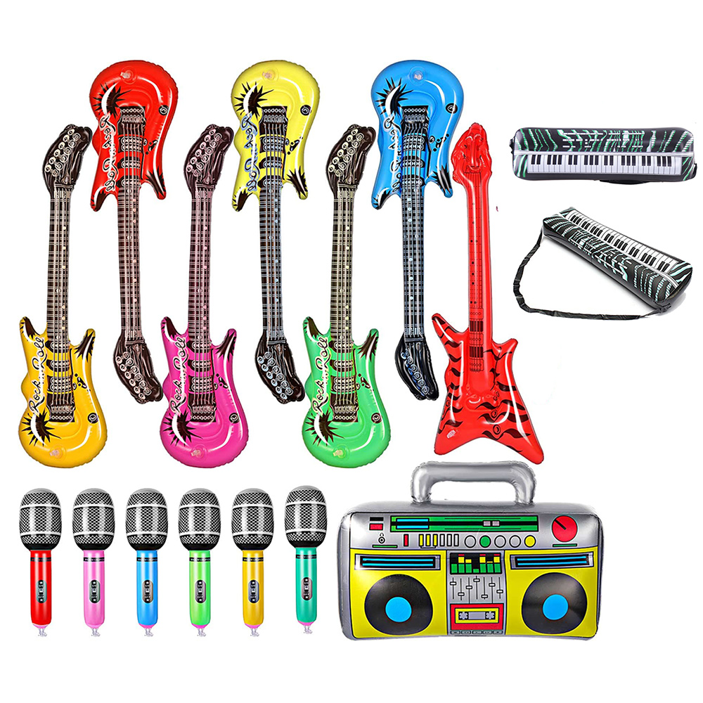 Musical Instrument Blow - Conjunto de brinquedos de instrumentos infláveis