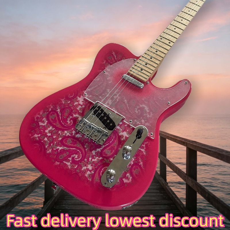 Musical Instrument Mandolin - Guitarra Elétrica PinkTeleX Style de 6