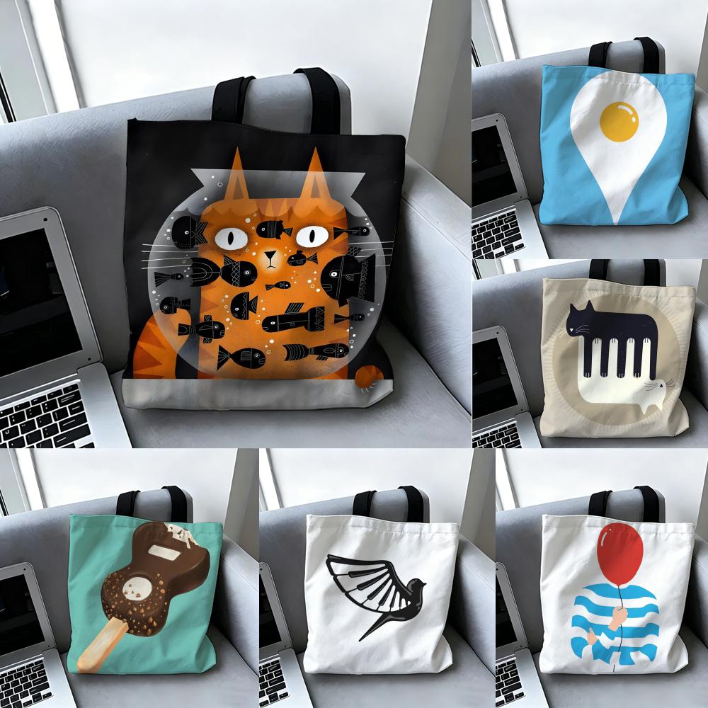 Musical Instrument Shop - Bolsas de Armazenamento Femininas Casuais com