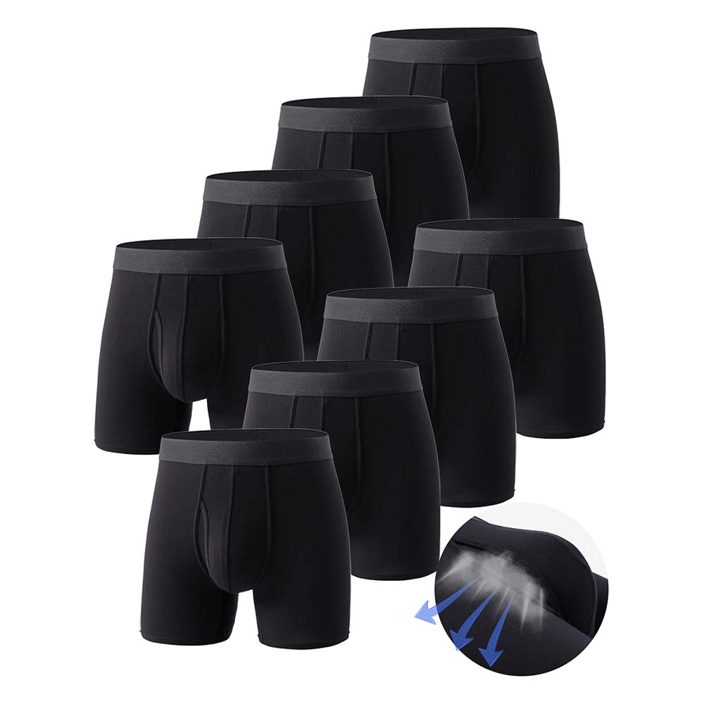 Didgeridoo Bamboo - Conjunto de 8 Cuecas Boxer Masculinas