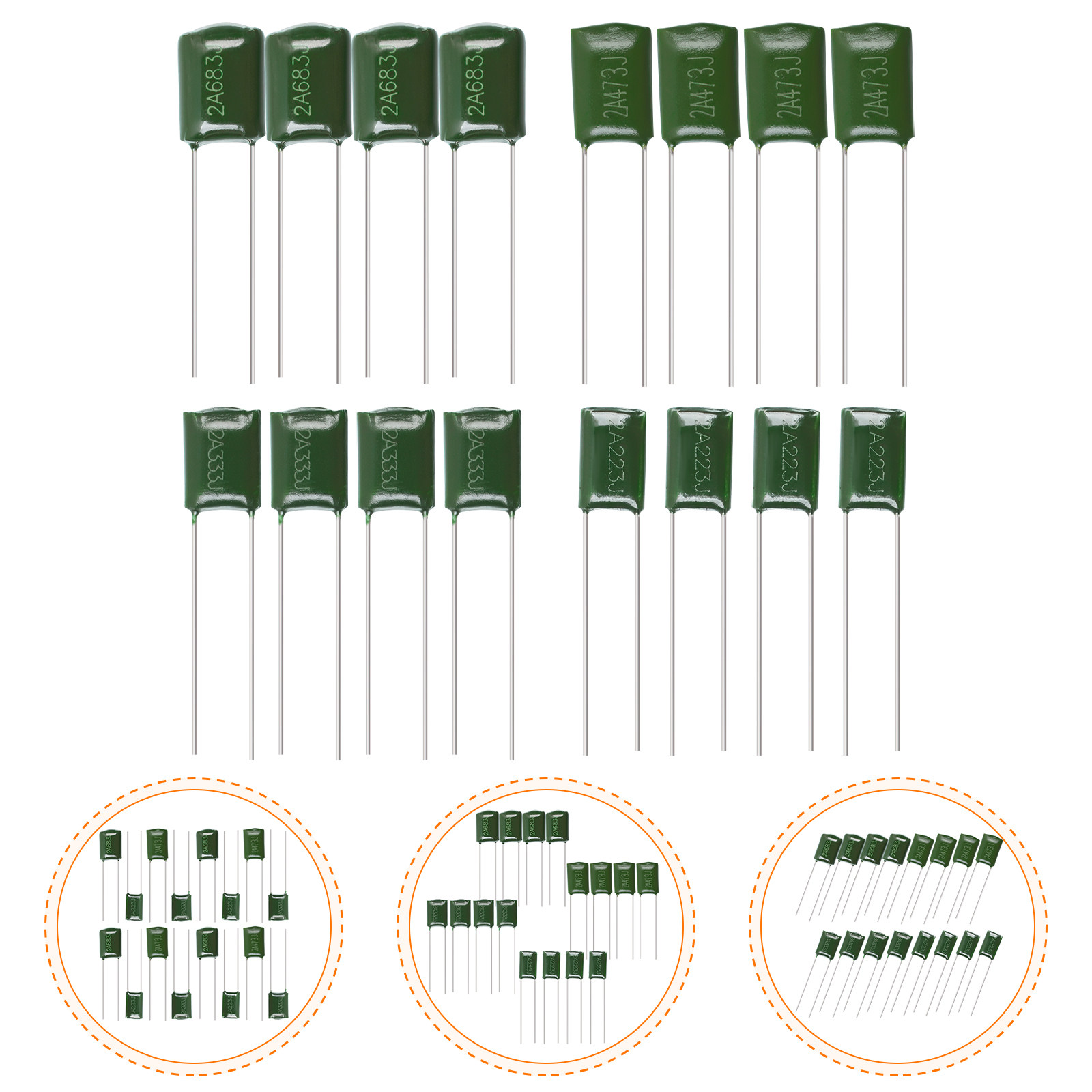 Electric Guitar Beginner - 16 unidades de capacitores de tom