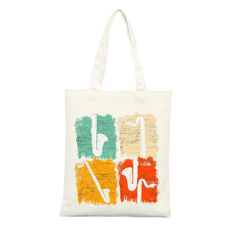 Musical Instrument Shop - Bolsa de lona com estampas de