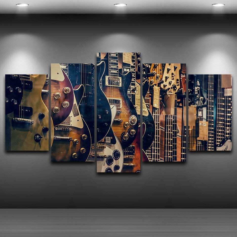 Musical Instrument In Africa - Sem moldura de tela 5 peças