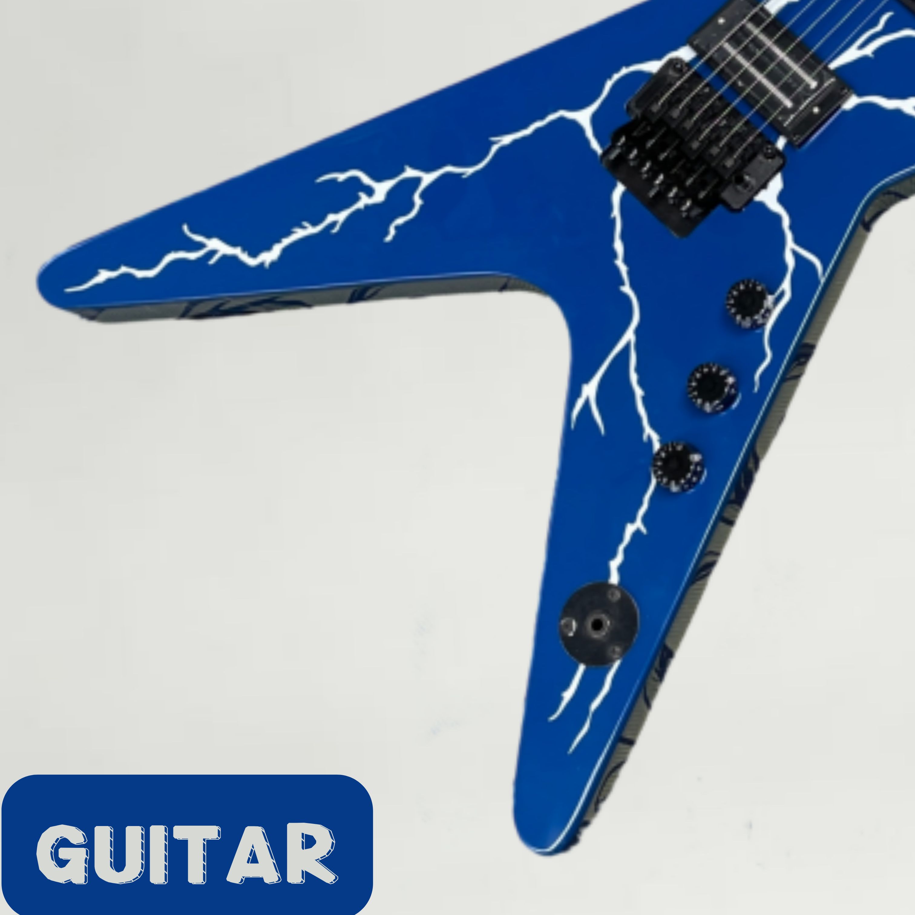 Electric Guitar Beginner - Guitarra Elétrica Azul Profundo de 6