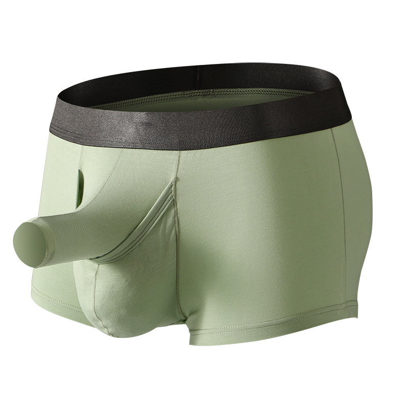 Didgeridoo Bamboo - Cuecas Boxer Masculinas Longas com Bolsa