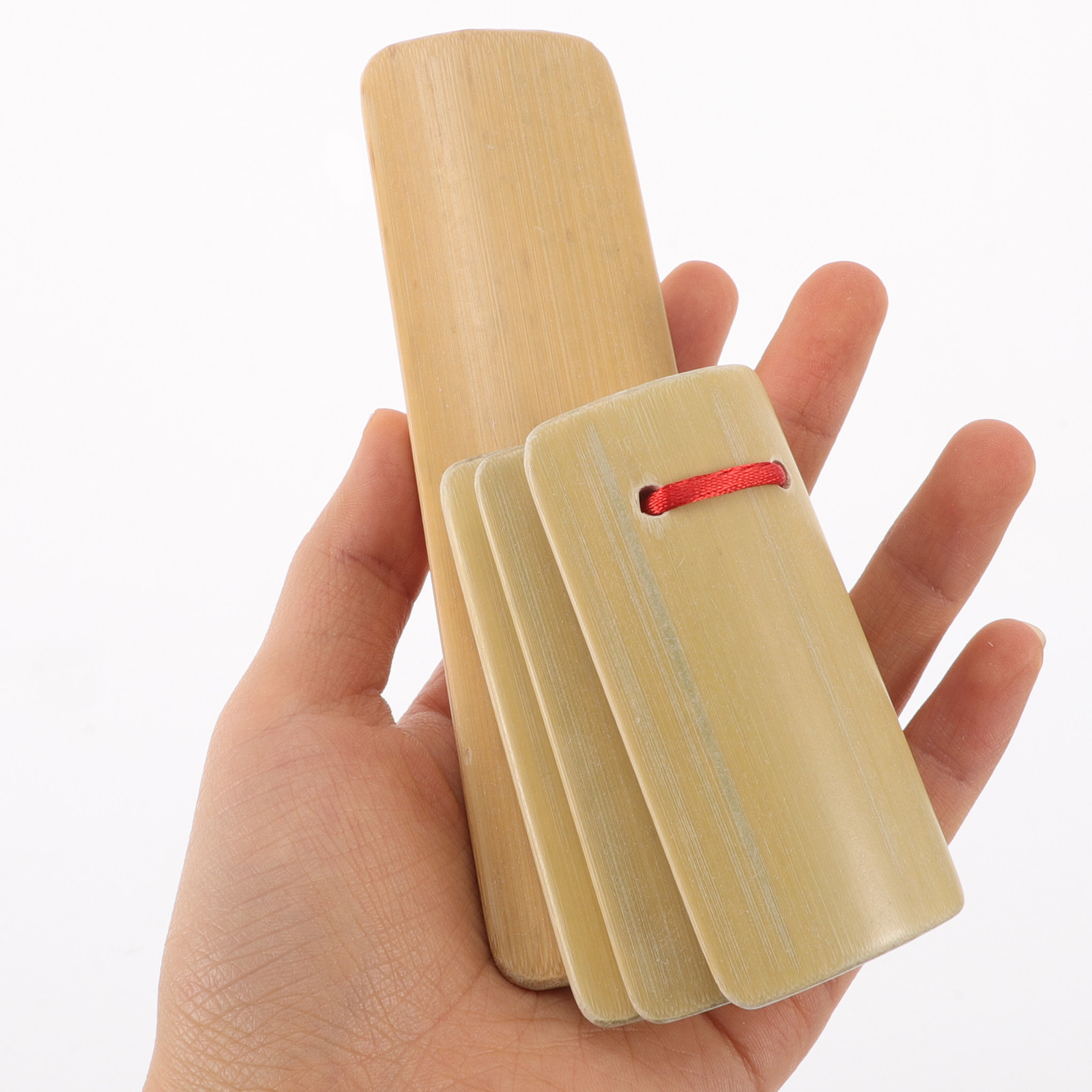 Musical Instrument Clapper - 4 Peças de Clappers de Bambu