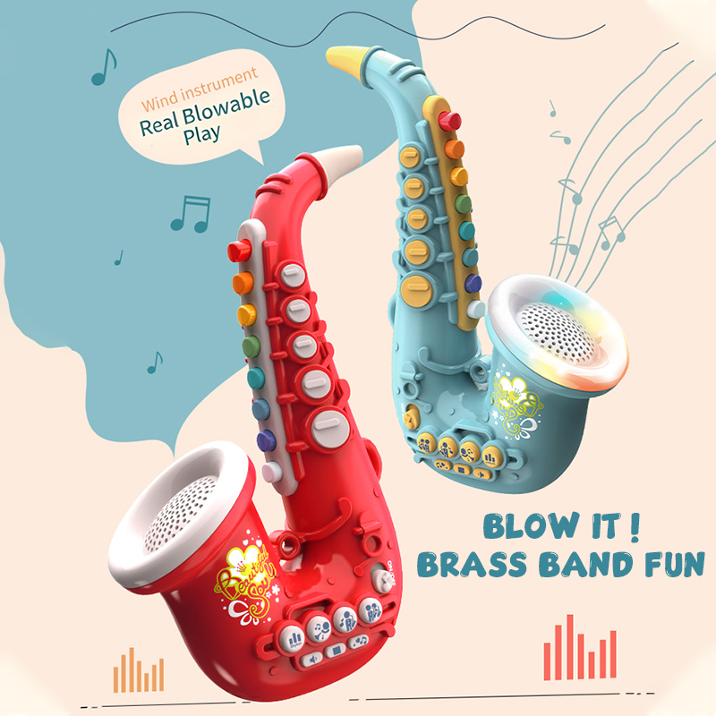 Saxofone de brinquedo para cri - Musical Instrument Blow avaliação e preço