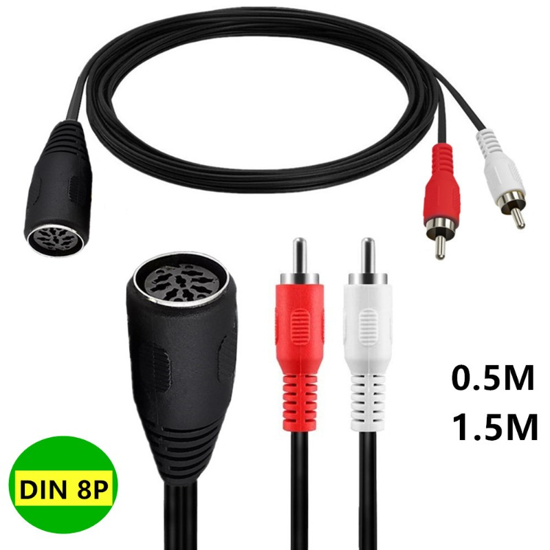 Grande 8 núcleos din 8pin fême - Musical Instrument Old avaliação e preço