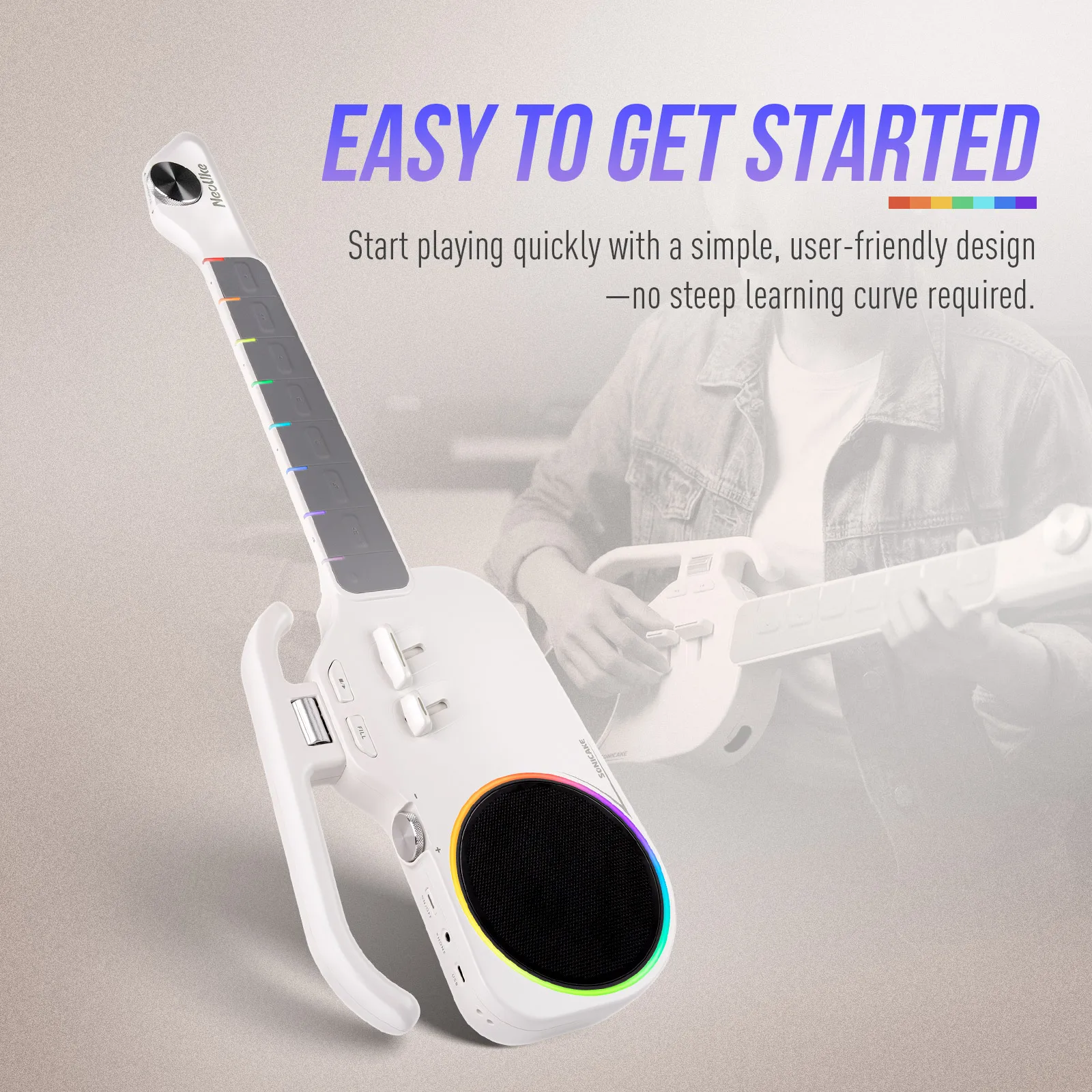 SONICAKE NeoUke Guitarra Elétr - Electric Guitar Beginner avaliação e preço