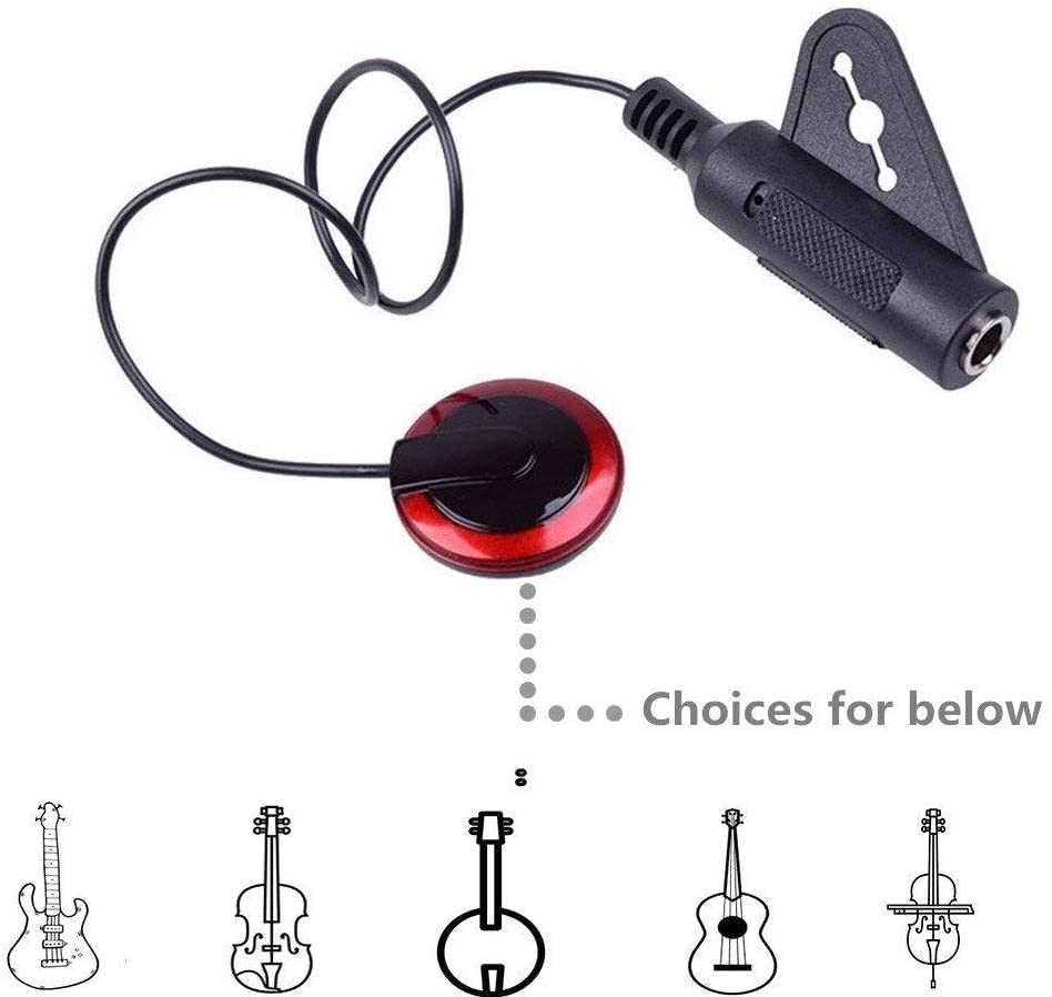 1 peça captador de microfone d - Musical Instrument Mandolin avaliação e preço