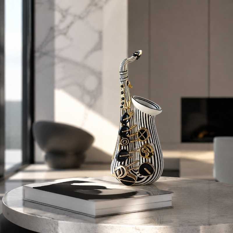 Estátua de saxofone em estilo  - Musical Instrument Old avaliação e preço