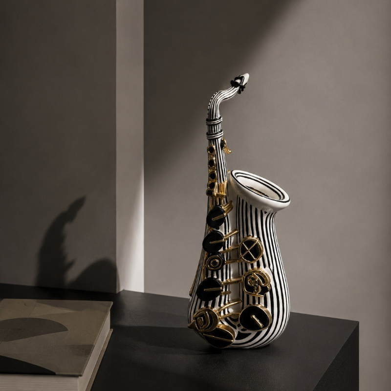 Estátua de saxofone em estilo  - Musical Instrument Old avaliação e preço