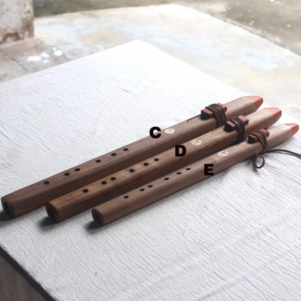 Flauta Vertical de Madeira com - Musical Instrument A Recorder avaliação e preço