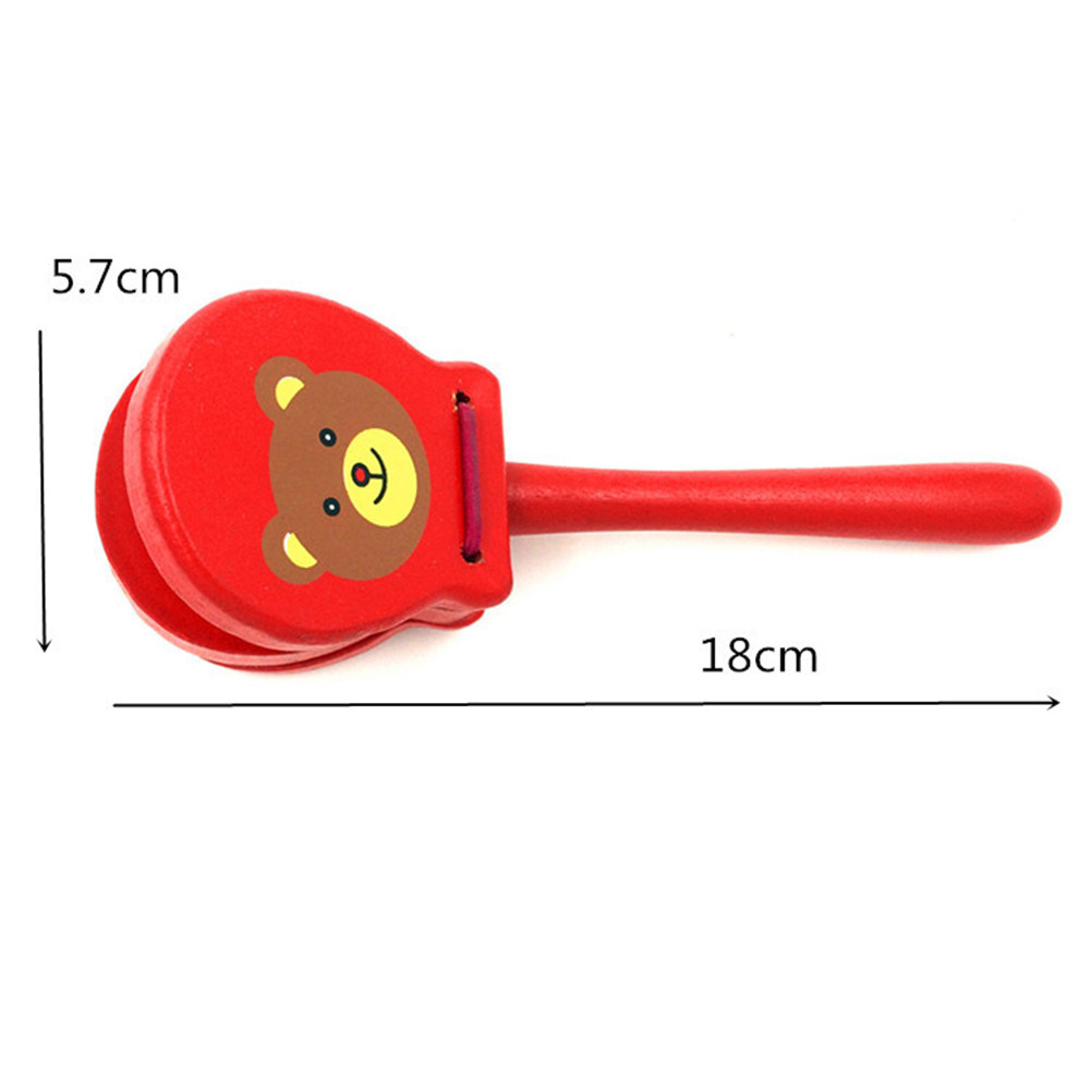 Castanholas de madeira, 3 peça - Musical Instrument Clapper avaliação e preço