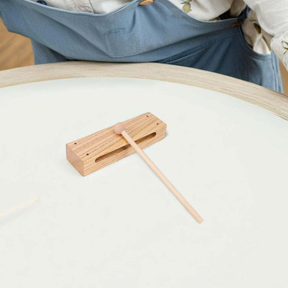 Instrumento de Percussão Bloco - Musical Instrument Mallet avaliação e preço