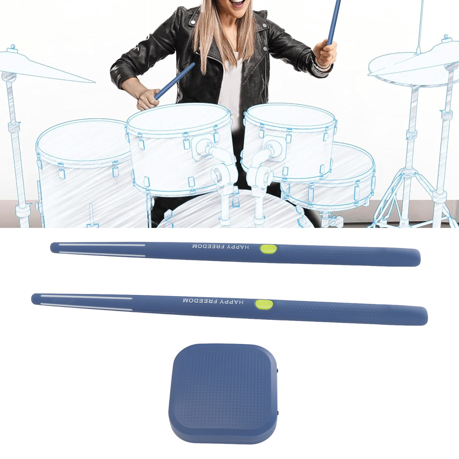 Conjunto de bateria virtual de - Musical Instrument Virtual avaliação e preço