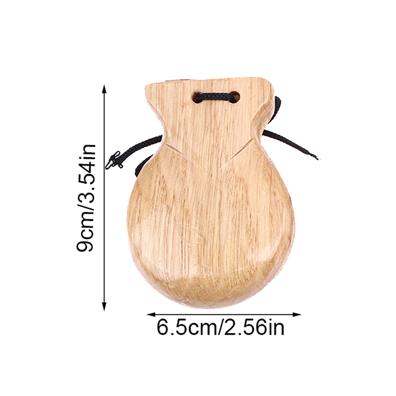 2 Peças Castanholas de Madeira - Musical Instrument Clapper avaliação e preço