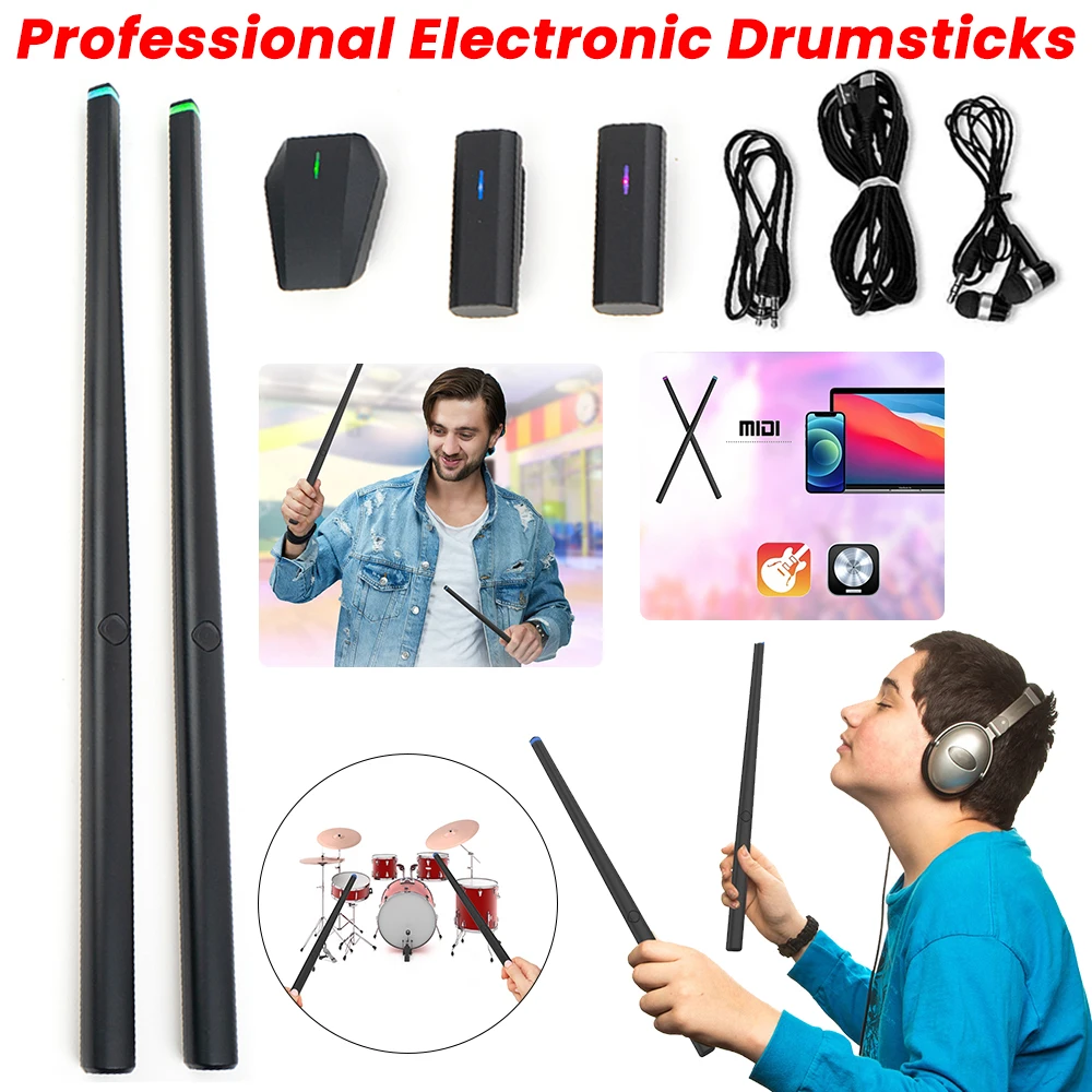 Baquetas eletrônicas profissio - Musical Instrument Virtual avaliação e preço