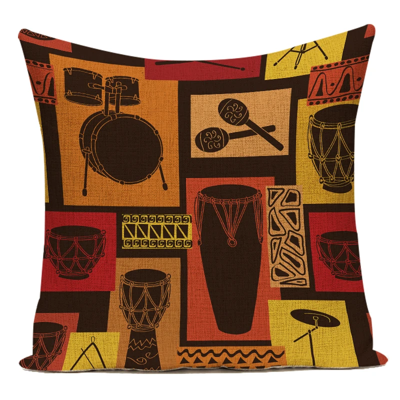 Capa de almofada retrô feminin - Musical Instrument In Africa avaliação e preço