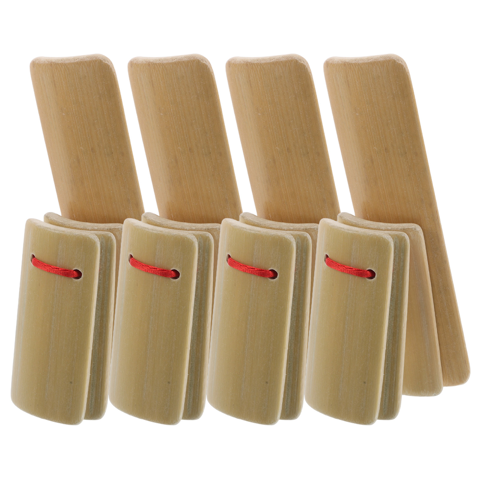 4 Peças de Clappers de Bambu p - Musical Instrument Clapper avaliação e preço